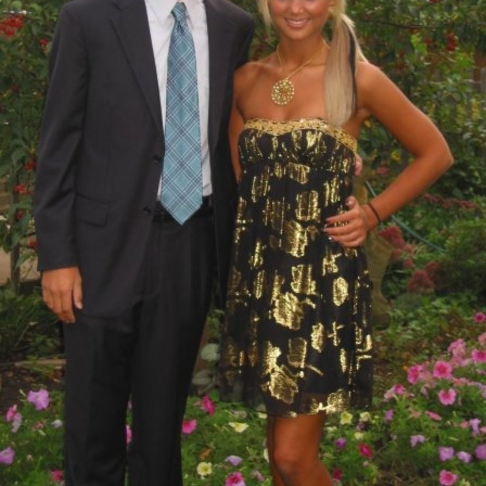 Black + Gold | Homecoming | Party Dress